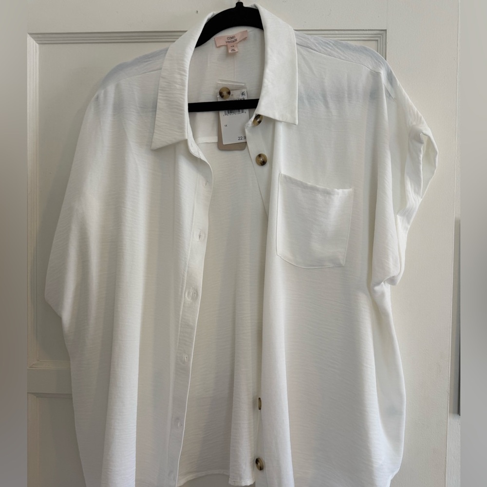 Elegant White Button Down Shirt for Women
